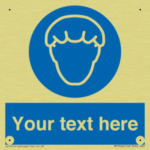 Custom Hair protection must be worn